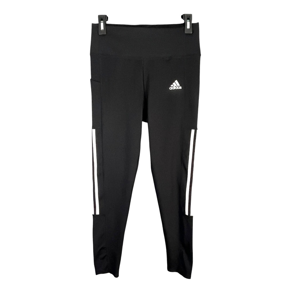Adidas Primegreen Aeroready Black Ankle Leggings Gym Workout Media Pocket M